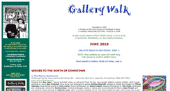 Desktop Screenshot of gallerywalk.org