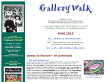Tablet Screenshot of gallerywalk.org